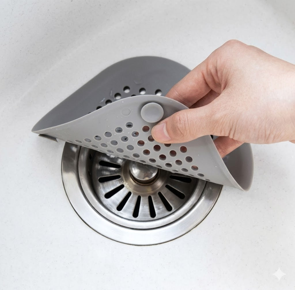 Silicone Sink & Shower Drain Stopper & Hair Catcher