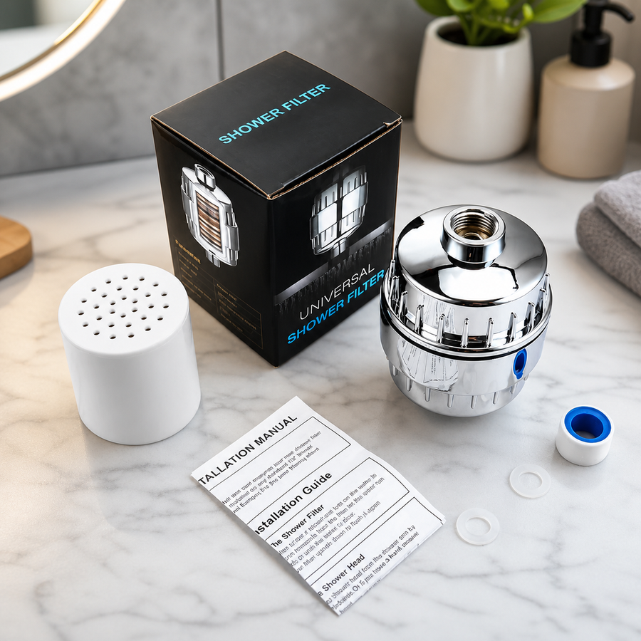 Shower Filter - Removes Chlorine, Heavy Metals & Bacteria