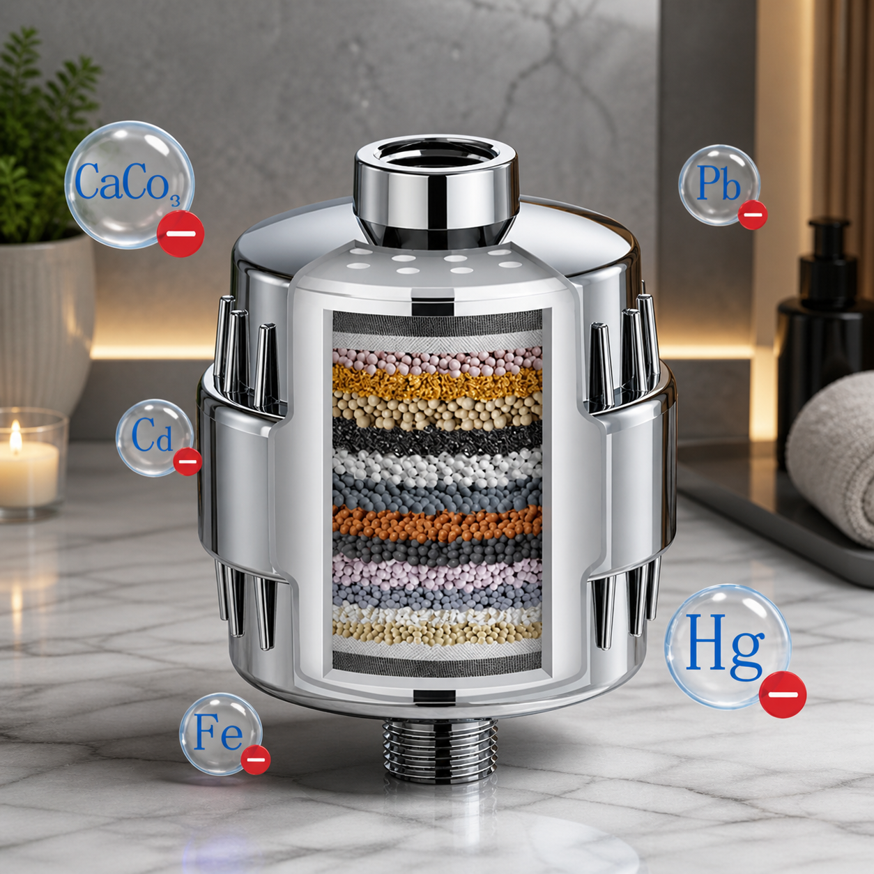 Shower Filter - Removes Chlorine, Heavy Metals & Bacteria