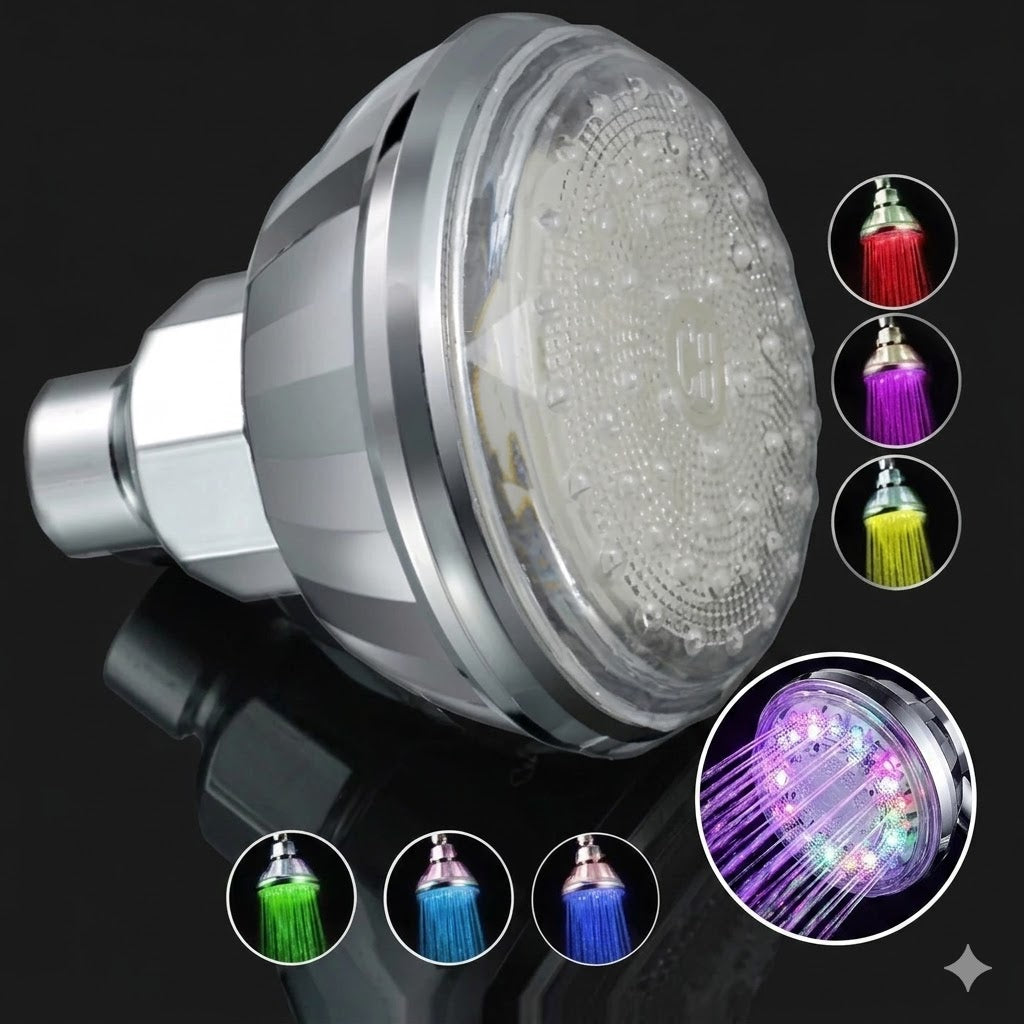 Rociador superior de ducha LED