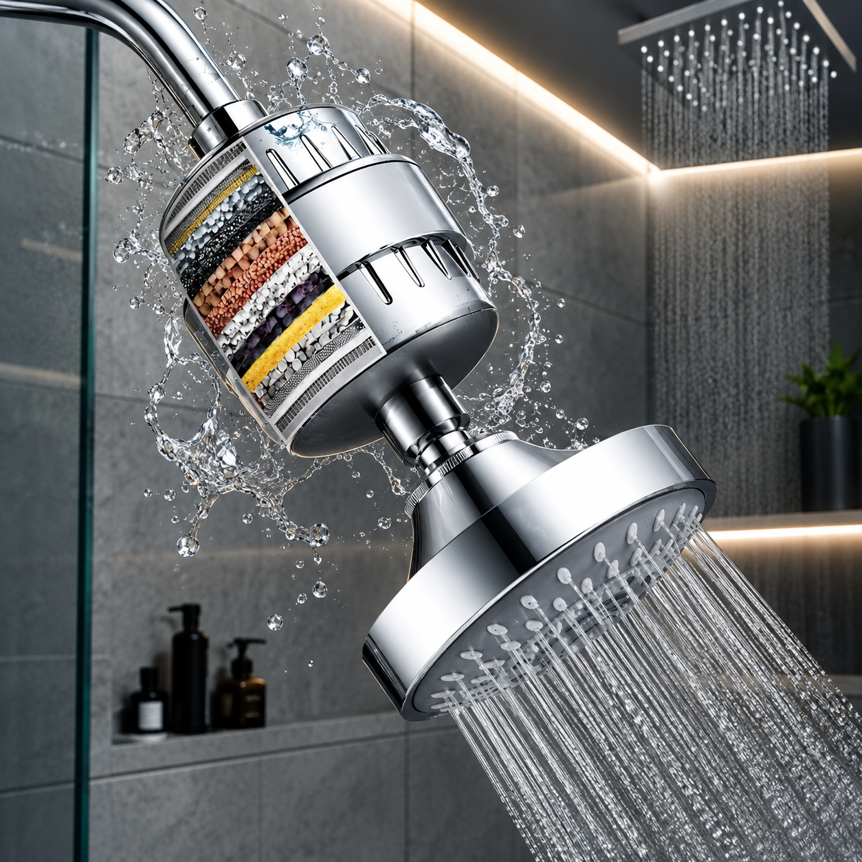Shower Filter - Removes Chlorine, Heavy Metals & Bacteria